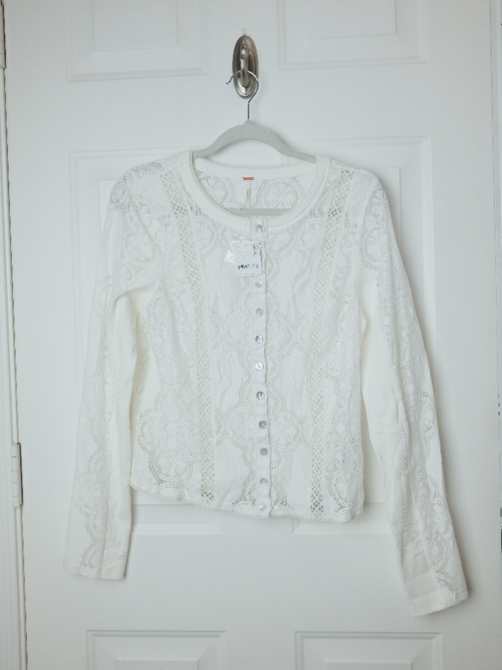 NWT Free People Jae Top in Sugar Swizzle - Size Large